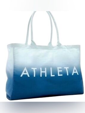 Athleta Ombre Teal-to-White Tote
